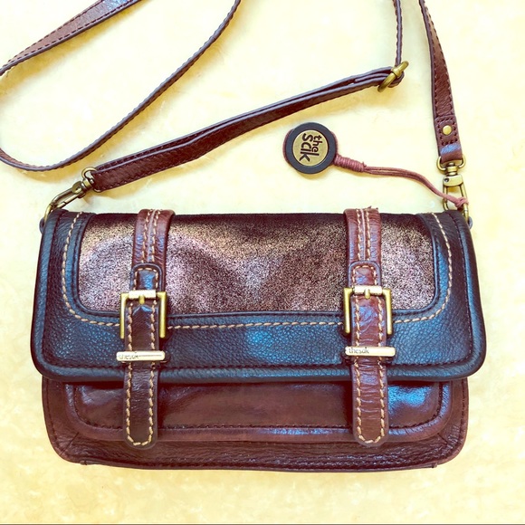 The Sak Multi Toned Leather Crossbody EUC - Picture 2 of 8
